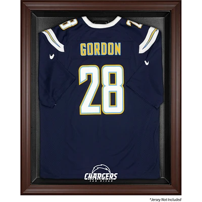 San Diego Chargers Brown Framed Logo Jersey Display Case