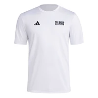 Men's adidas White San Diego FC Local Wrap T-Shirt