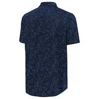 Men's Antigua  Navy San Diego FC Lush Woven Button-Up Top