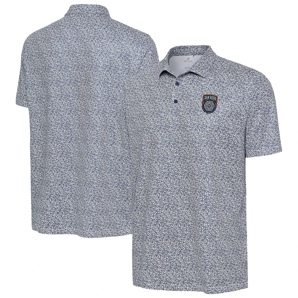 Men's Antigua White San Diego FC Field Ditsy Polo