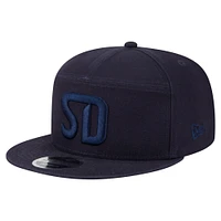 Men's New Era  Black San Diego FC Canvas 9FIFTY Snapback Hat