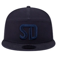 Men's New Era  Black San Diego FC Canvas 9FIFTY Snapback Hat