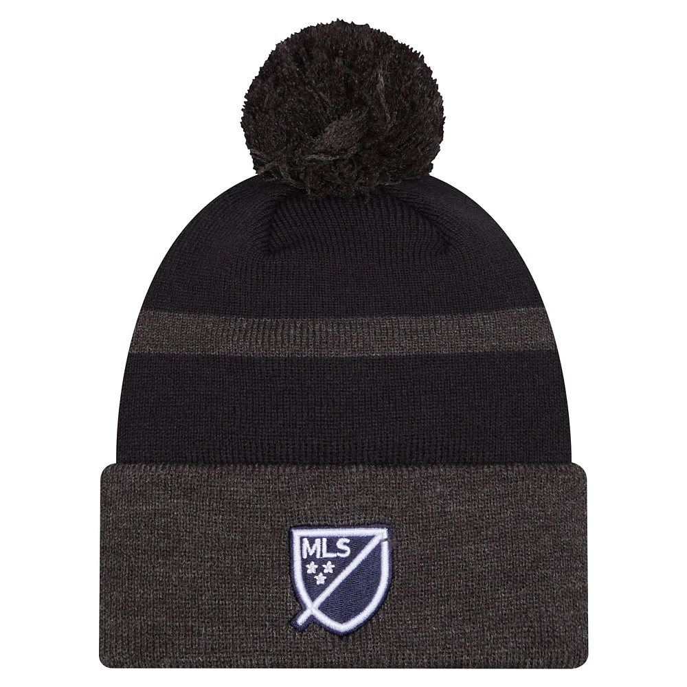 Men's New Era  Navy San Diego FC 2025 Kickoff Cuffed Knit Hat with Pom