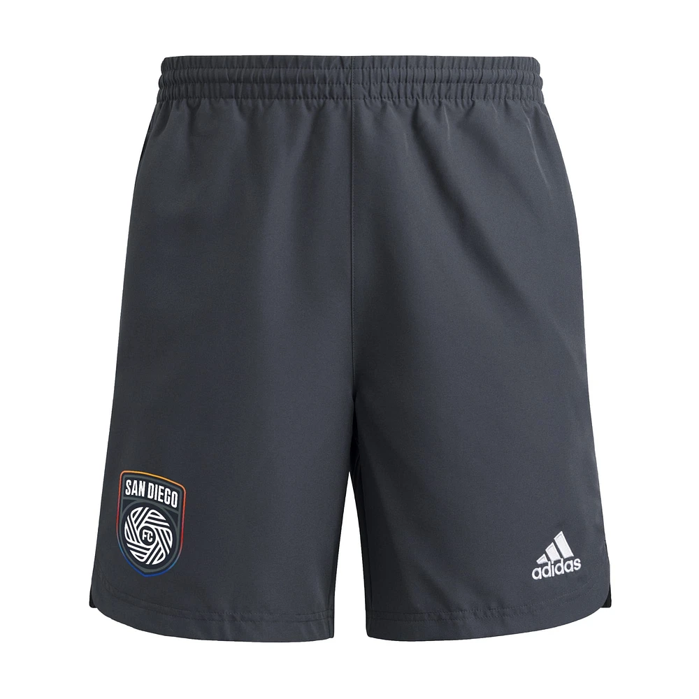 Men's adidas Gray San Diego FC 2025 Travel Shorts
