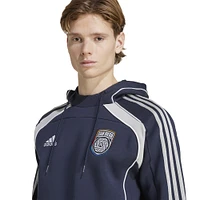 Men's adidas Navy San Diego FC 2025 Travel Pullover Hoodie