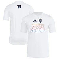 Men's adidas  White San Diego FC 2025 Jersey Hook AEROREADY T-Shirt