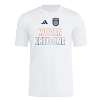 Men's adidas  White San Diego FC 2025 Jersey Hook AEROREADY T-Shirt