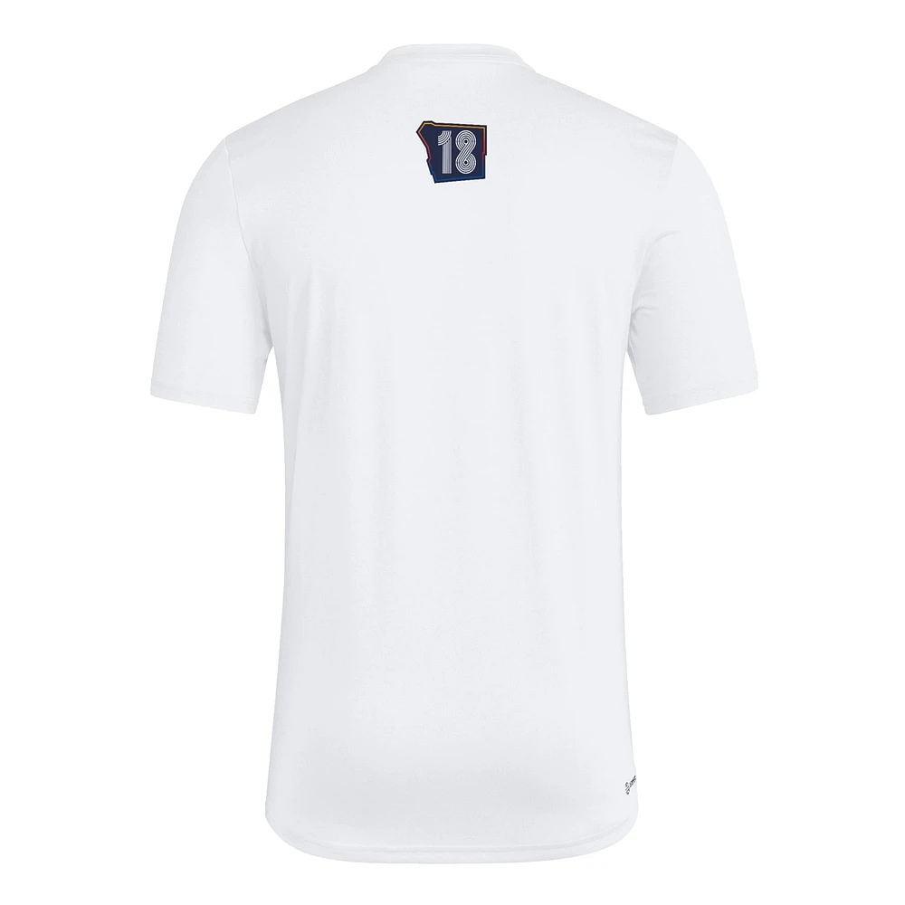 Men's adidas  White San Diego FC 2025 Jersey Hook AEROREADY T-Shirt