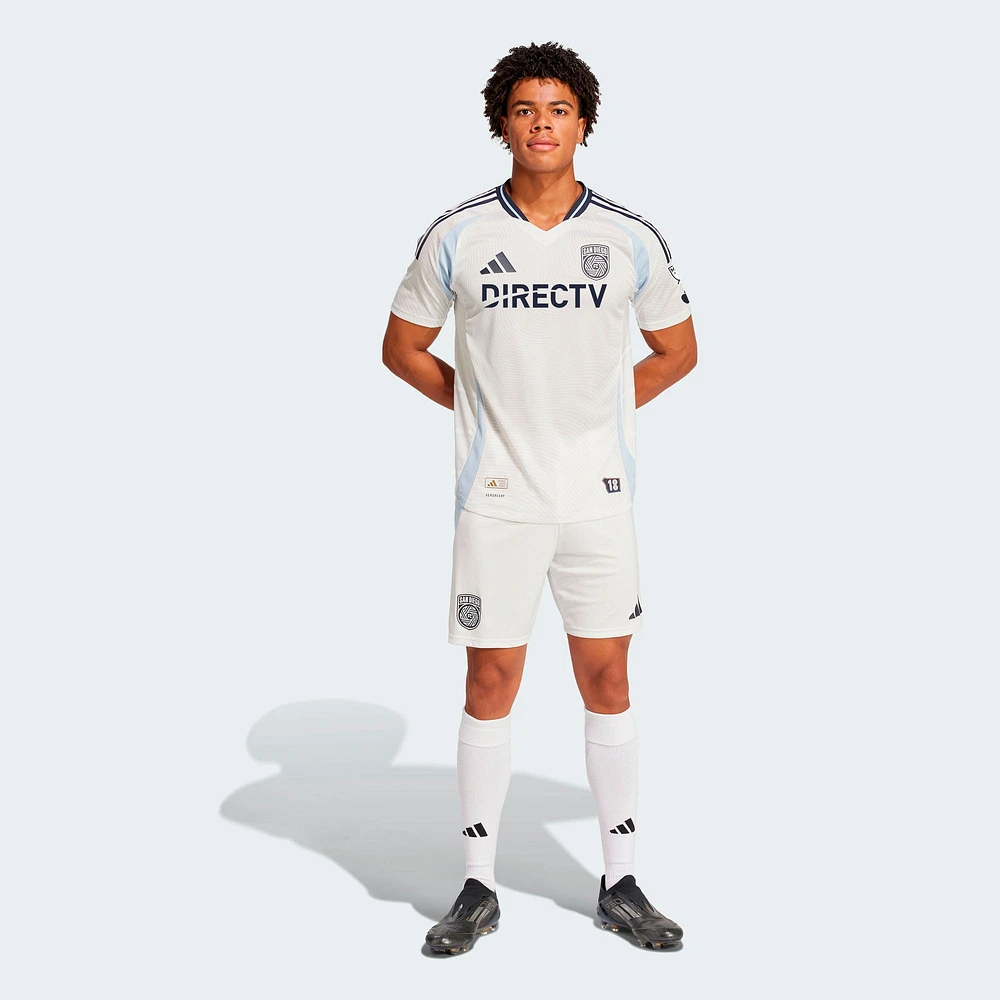 Men's adidas White San Diego FC 2025 Woven Into One Authentic Jersey