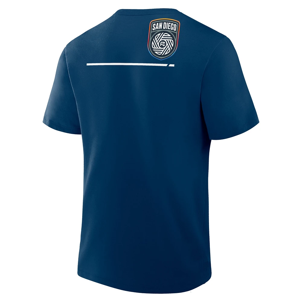 T-shirt Fanatics bleu marine pour homme San Diego FC Corner Kick Legacy