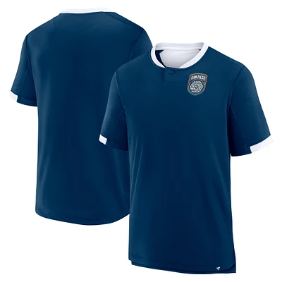 T-shirt Fanatics bleu marine pour homme San Diego FC Stoppage Time Striker