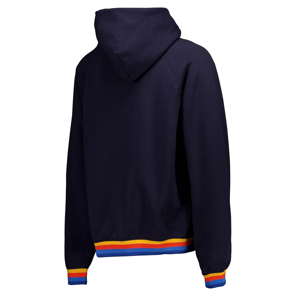 Men's Navy San Diego FC Crest Ringer Pullover Hoodie