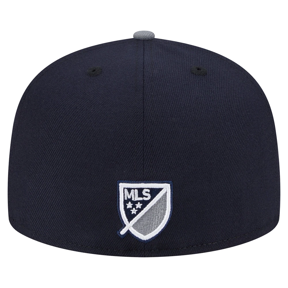 Men's New Era  Navy San Diego FC 2025 Kickoff 59FIFTY Fitted Hat