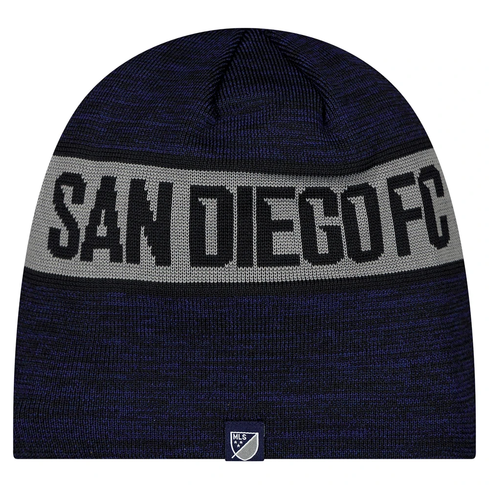 Men's New Era Navy San Diego FC 2025 Kickoff Beanie