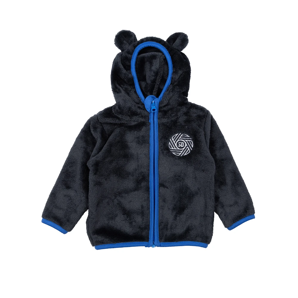 Toddler Sport Design Sweden  Navy San Diego FC Tie-Breaker Teddy Full-Zip Hoodie
