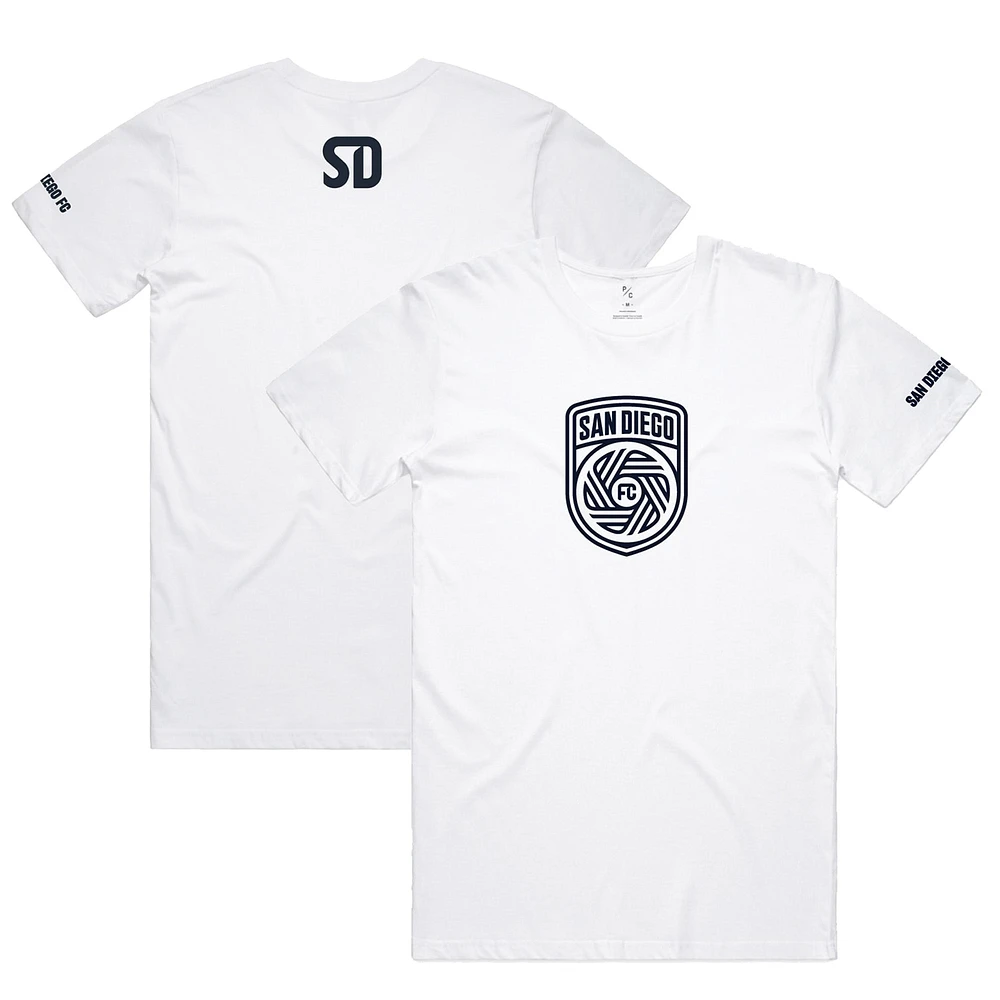 V141313 3861 PCV F23 T-shirt monochrome unisexe TEEMENSCR SDFC03-1000-WH