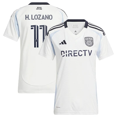 Women's adidas Hirving Lozano White  2025 Woven Into One Replica Player Jersey