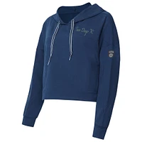 Women's Concepts Sport Navy San Diego FC Elevation Tri-Blend Long Sleeve Pullover Hoodie
