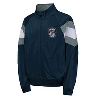 Youth  Navy San Diego FC Field General Track Full-Zip Jacket
