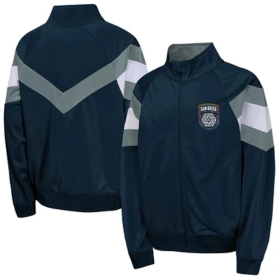 Youth  Navy San Diego FC Field General Track Full-Zip Jacket