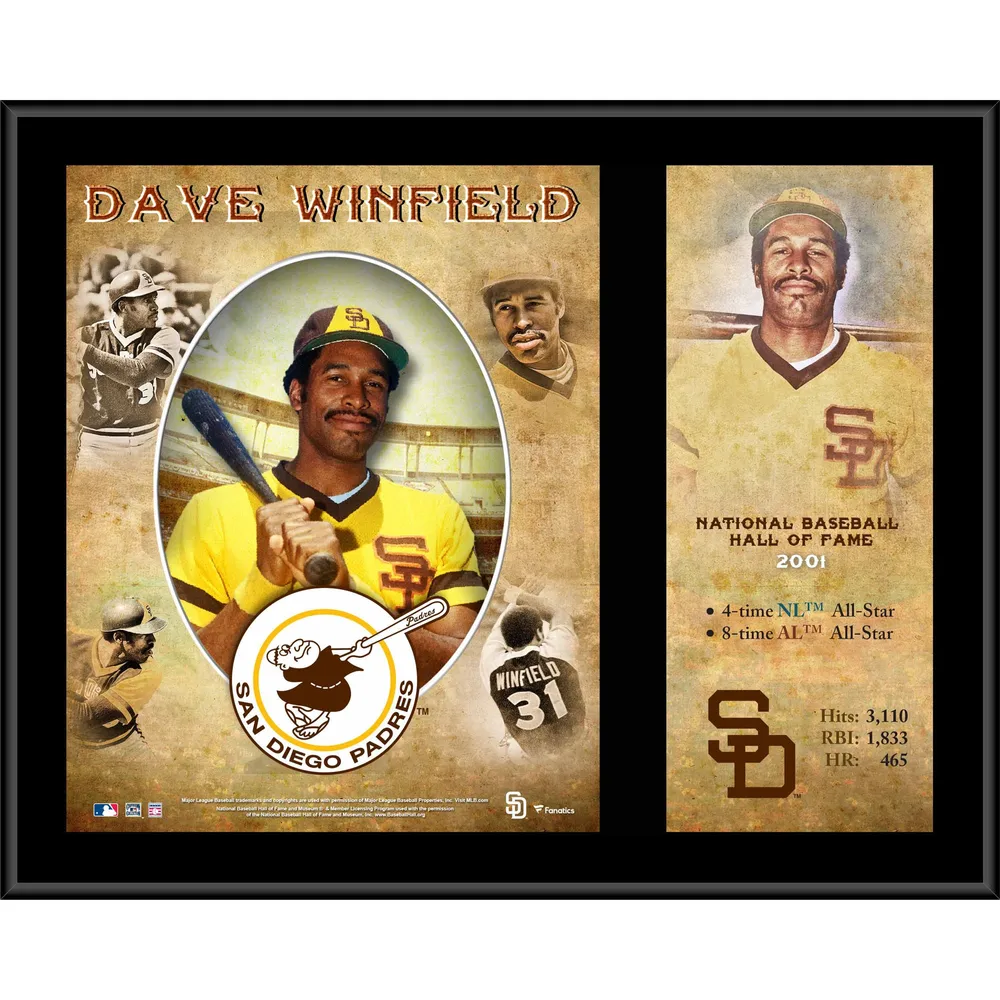 Dave Winfield San Diego Padres Fanatics Authentic Framed 15 x 17 Hall of  Fame Career Profile