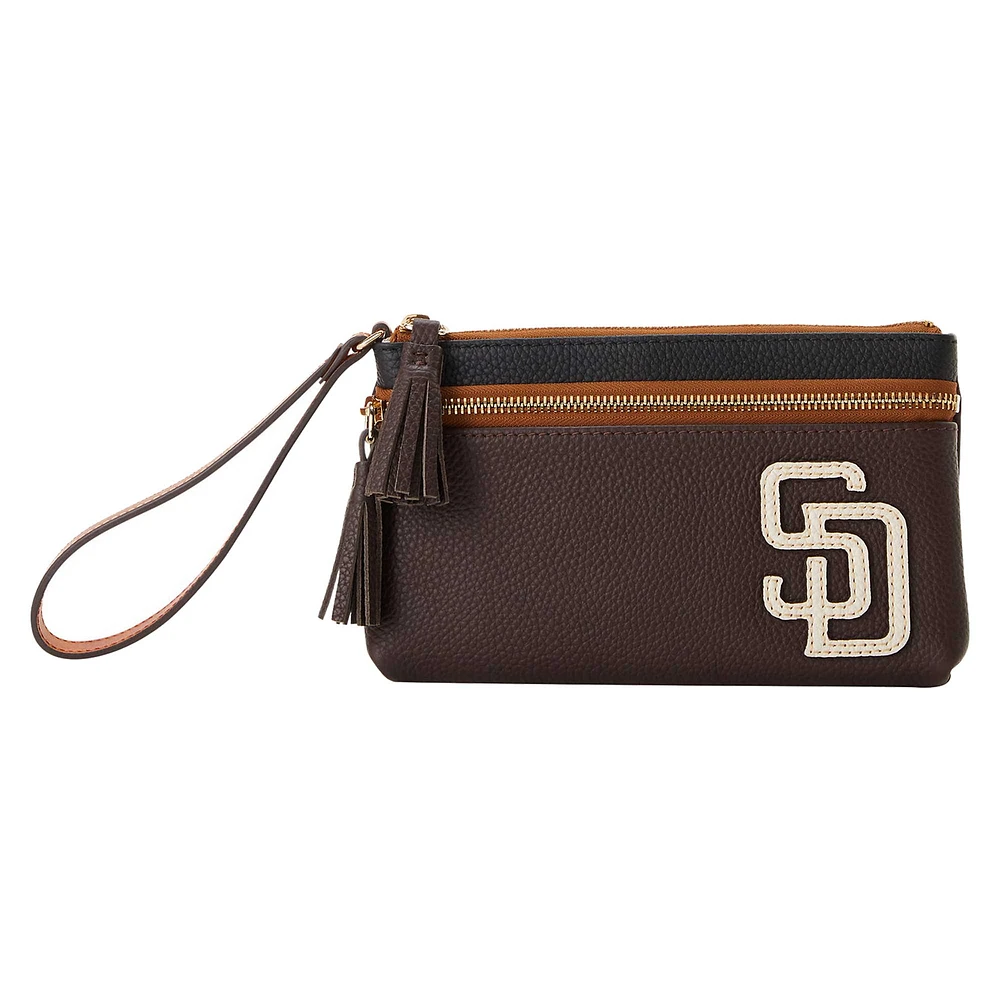 Dooney & Bourke San Diego Padres Infield Double-Zip Wristlet