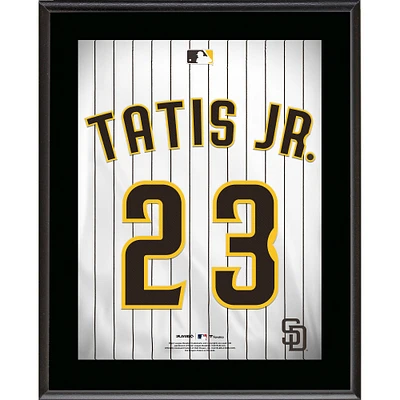 Fernando Tatis Jr. San Diego Padres 10,5" x 13" Plaque de joueur sublimée avec numéro de maillot