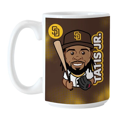 Fernando Tatis Jr. Padres de San Diego 15oz. Tasse de caricature de joueur