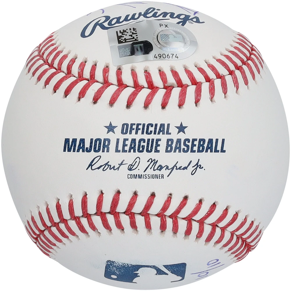Balle de baseball autographiée Fernando Tatis Jr. des Padres de San Diego avec inscriptions multiples - Édition limitée n° 10/10