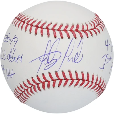Balle de baseball autographiée Fernando Tatis Jr. des Padres de San Diego avec inscriptions multiples - Édition limitée n° 10/10
