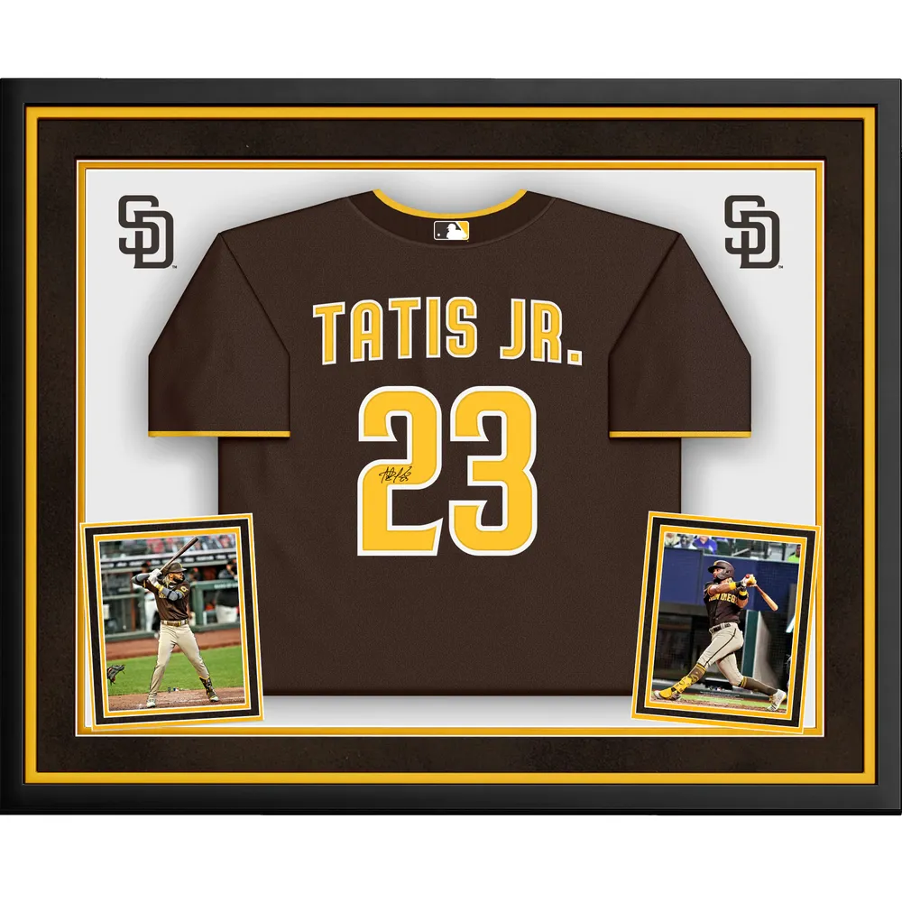 Lids Fernando Tatis Jr. San Diego Padres Fanatics Authentic Deluxe Framed  Autographed Brown Nike Replica Jersey