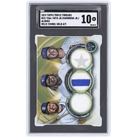 Fernando Tatis Jr., Vladimir Guerrero Jr. et Pete Alonso 2019 Topps Triple Threads Triple Game Used Relic Gold #RCC-TGAL #4/9 SGC Authentifié 10 Rookie Card
