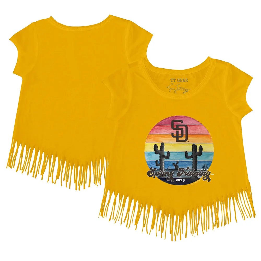 Youth Gold San Diego Padres Logo T-Shirt 