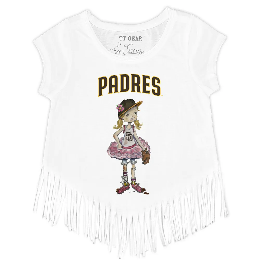 Lids San Diego Padres Tiny Turnip Youth Girl Teddy T-Shirt