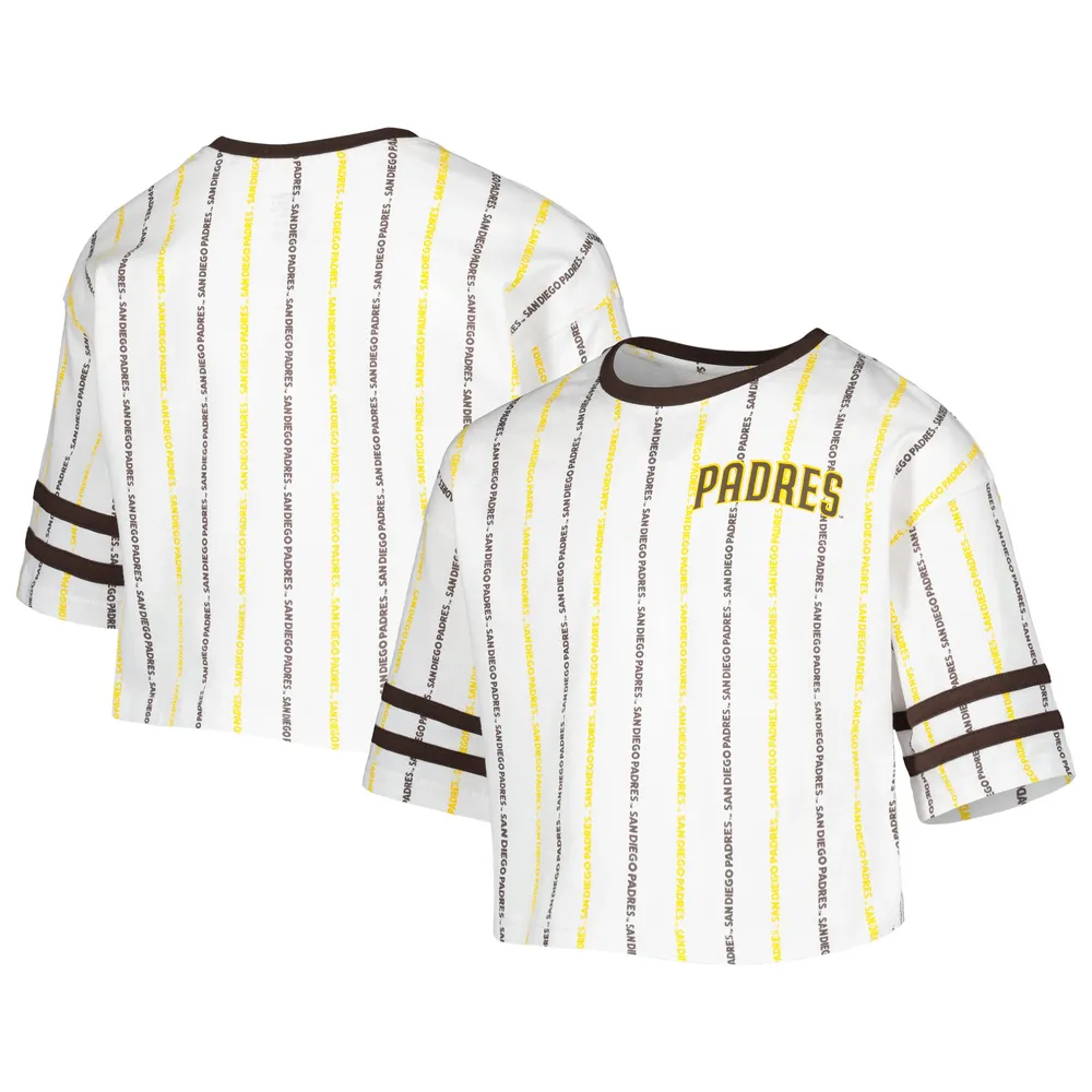 T-shirt rayé San Diego Padres Ball blanc pour jeune fille