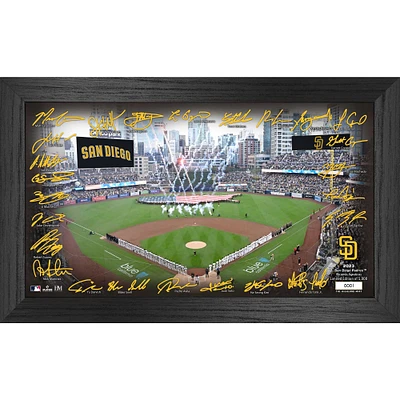 Highland Mint San Diego Padres 12" x 20" Facsimile Signature Field Panoramic Framed Photo