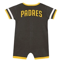 Ensemble 2 pièces pour bébé marron des Padres de San Diego, combinaison Double Hit