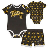 Ensemble de couvre-couches 2 pièces pour bébé marron San Diego Padres On Deck
