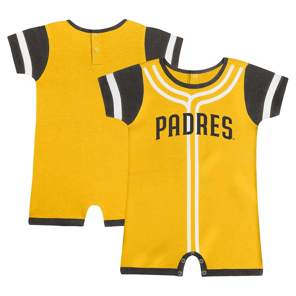 Barboteuse Fast Pitch Fanatics Gold San Diego Padres pour bébé