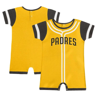 Barboteuse Fast Pitch Fanatics Gold San Diego Padres pour bébé