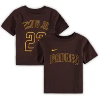 T-shirt Nike Fernando Tatis Jr. marron avec nom et numéro des San Diego Padres pour bébé