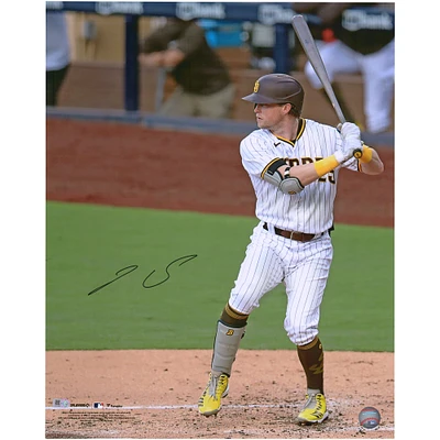 Photographie autographiée de 16" x 20" de Jake Cronenworth en train de frapper avec les Padres de San Diego
