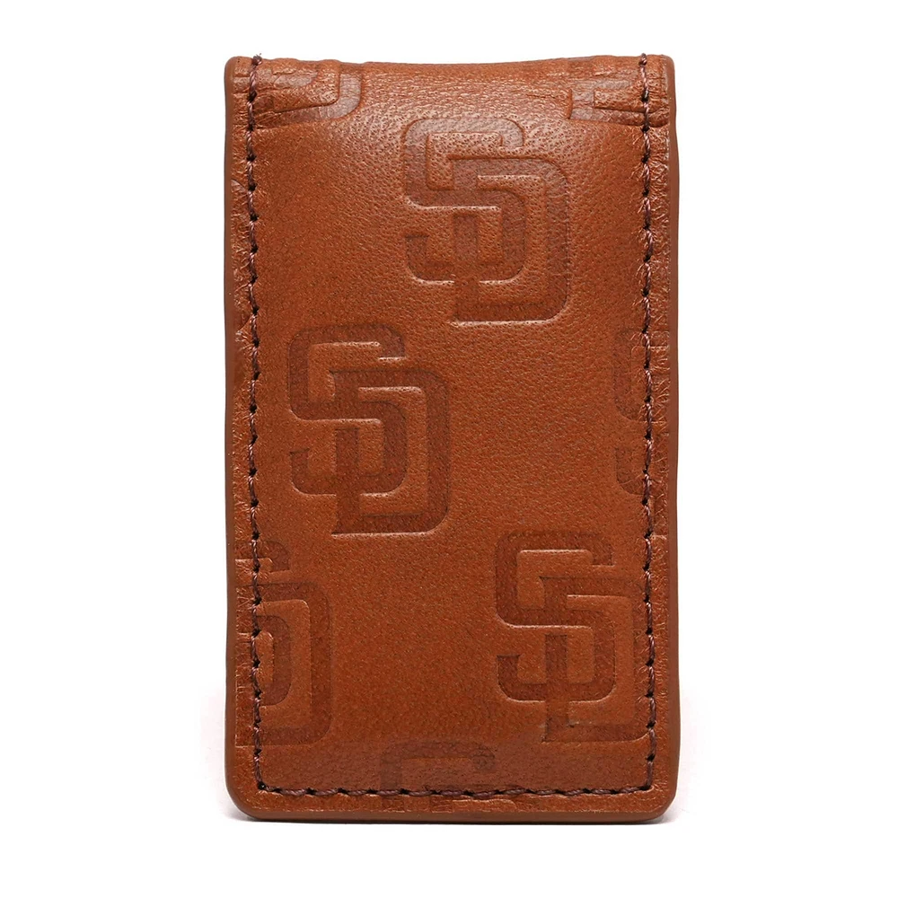 Lusso Brown San Diego Padres Sammy Magnetic Money Clip