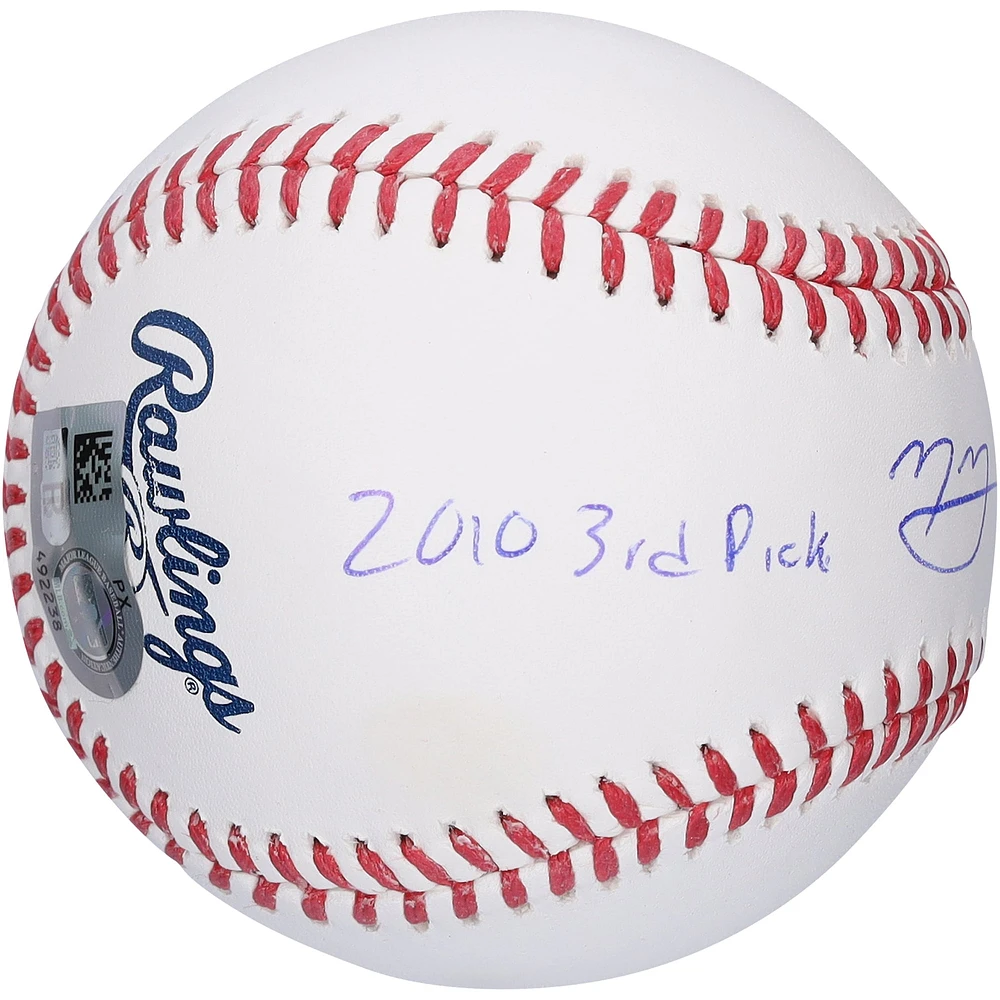 Manny Machado San Diego Padres Autographed Baseball with Multiple Inscriptions - Limited Edition #1/10