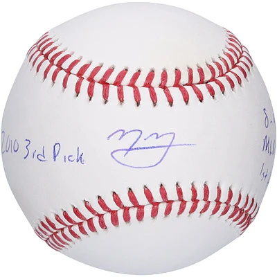 Manny Machado San Diego Padres Autographed Baseball with Multiple Inscriptions - Limited Edition #1/10