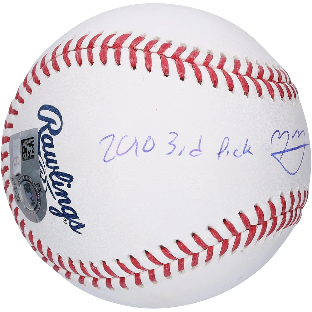 Balle de baseball autographiée Manny Machado des Padres de San Diego avec inscriptions multiples