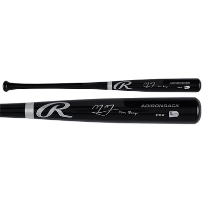 Manny Machado San Diego Padres Autographed Black Rawlings Pro Bat with "Slam Diego" Inscription