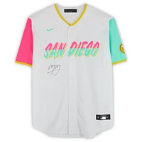 Manny Machado San Diego Padres Autographed White Nike City Connect Replica Jersey - Signature on Front