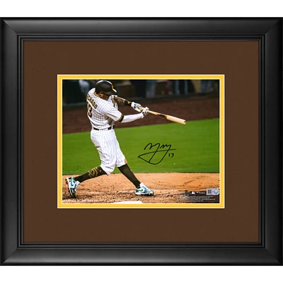 Photographie encadrée autographiée de 20,3 x 25,4 cm de Manny Machado des Padres de San Diego