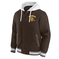 Men's Darius Rucker Collection by Fanatics  Brown San Diego Padres Full-Snap Hooded Jacket